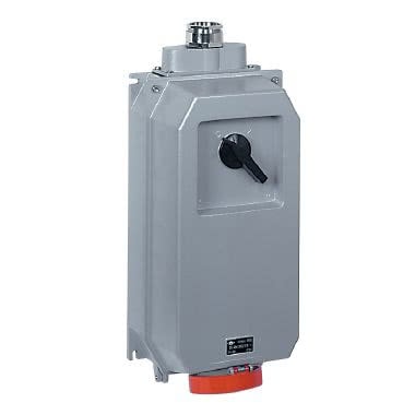 presa con interruttore di blocco, serie PK, 3 poli + N + PE, 6 h (rosso), 125 A, 346 ÷ 415 V, portafusibile NH00 product photo Photo 01 3XL