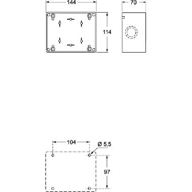 cassetta, serie SQC, per 1 presa serie SQ product photo Photo 02 3XL