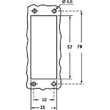 Custodia da incasso, serie T-TYPE /H, con 1 leva, grandezza '44.27' product photo Photo 02 3XL