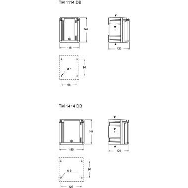 cassetta, serie TM, con coperchio ribaltabile, per tavoletta TM 1456 TB product photo Photo 02 3XL