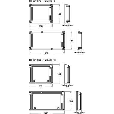 coperchio, serie TM, per chiusura vano per cassetta duplice product photo Photo 02 3XL