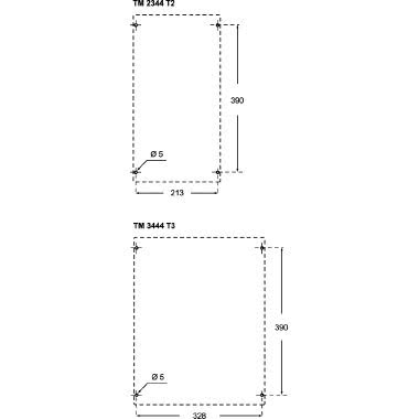 cassetta, serie TM, per 3 prese interbloccate serie TM senza scatola base product photo Photo 03 3XL