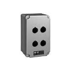 cassetta contenitrice per comandi e segnalazioni, serie AC, ingresso cavo M25, 4 fori per unità diametro 22 mm, dimensioni esterne 92x152x86 mm product photo