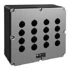 cassetta contenitrice per comandi e segnalazioni, serie AC, ingresso cavo M32, 16 fori per unità diametro 22 mm, dimensioni esterne 230x205x102 mm product photo