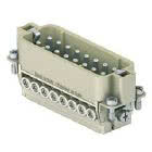 frutto spina, serie CDA, connessione con morsetto a vite, 16 poli + PE (17-32), 16 A 250 V 4 kV 3, grandezza '66.40', con piastrina product photo