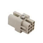 frutto presa, serie CD, connessione a crimpare, 8 poli, 10 A 50 V 0,8 kV 3, grandezza '21.21' product photo