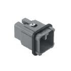 frutto spina, serie CD, connessione a crimpare, 7 poli + PE, 10 A 250 V 4 kV 3, grandezza '21.21', colore grigio product photo