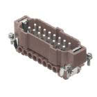 frutto spina, serie CNE RY, connessione con morsetto a vite, 16 poli + PE, 16 A 500 V 6 kV 3, grandezza '77.27', per applicazioni fino a 180°C, con piastrina product photo