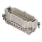 frutto spina, serie CNE, connessione con morsetto a vite, 16 poli + PE, 16 A 500 V 6 kV 3, grandezza '77.27', con piastrina product photo