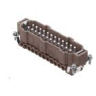 frutto spina, serie CNE RY, connessione con morsetto a vite, 24 poli + PE, 16 A 500 V 6 kV 3, grandezza '104.27', per applicazioni fino a 180°C, con piastrina product photo