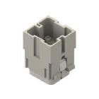 frutto spina modulare, serie Mixo, connessione a crimpare, 1 PE polo, 2 moduli product photo