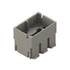 frutto spina modulare, serie Mixo Data, RJ45, 3 moduli, senza connettore, per 2 connettori RJ45 e 8 contatti CD 10 A product photo