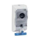 presa con interruttore di blocco, serie IB6, 2 poli + PE, 6 h (blu), 32 A, 200 ÷ 250 V, portafusibile sezionabile 10 x 38 mm product photo