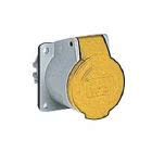 presa da incasso, serie PLUSO, 2 poli + PE, 4 h (giallo), 16 A, 100 ÷ 130 V, dritta product photo