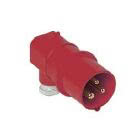 spina mobile, serie PLUSO, 3 poli + PE, 6 h (rosso), 16 A, 380 ÷ 415 V, ad angolo product photo