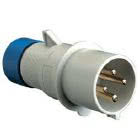 spina mobile, serie PLUSO, 2 poli + PE, 6 h (blu), 32 A, 200 ÷ 250 V, dritta product photo