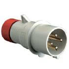 spina mobile, serie PLUSO, 3 poli + N + PE, 6 h (rosso), 32 A, 380 ÷ 415 V, dritta product photo