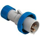spina mobile, serie PLUSO, connessione rapida SQUICH&reg;, 2 poli + PE, 6 h (blu), 16 A, 200 &divide; 250 V, dritta product photo