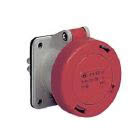 presa da incasso, serie PLUSO, 2 poli + PE, 9 h (rosso), 16 A, 380 ÷ 415 V, dritta product photo