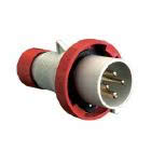 spina mobile, serie PLUSO, 3 poli + N + PE, 6 h (rosso), 32 A, 380 &divide; 415 V, dritta product photo