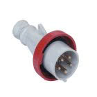 spina mobile, serie PLUSO, 3 poli + N + PE, 6 h (rosso), 32 A, 200/346 &divide; 240/415 V, con invertitore di fase product photo
