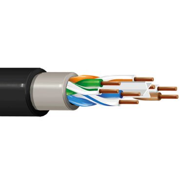 4X2 Awg23 Utp Cat6 Lszh Dg Pe Nero M100 Fca (Conf. da 100 Mt.) product photo Photo 01 3XL