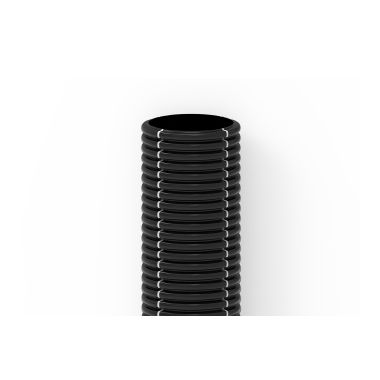Tubo corrugato a doppia parete per passaggio cavi di colore nero con banda grigia DN 40 product photo Photo 02 3XL