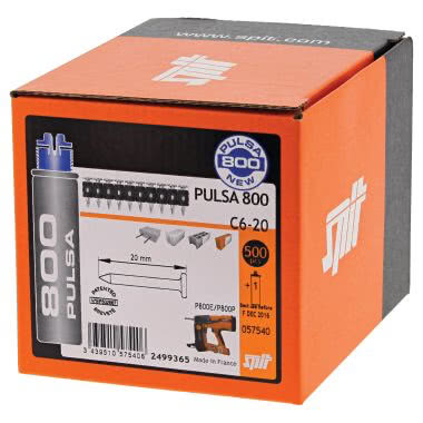 Chiodi Spit C6 20 per chiodatrice a gas Pulsa 800E (Conf. da 500 Pz.) product photo Photo 05 3XL
