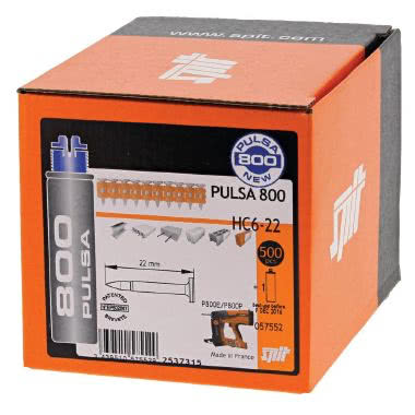 Chiodi HC6 22 confezione 500 pezzi con 1 bomboletta gas P800 (Conf. da 500 Pz.) product photo Photo 06 3XL