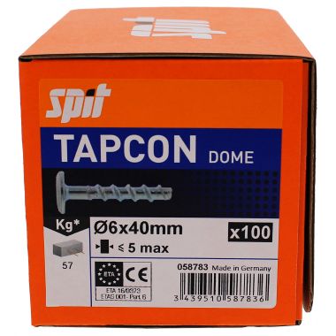 Spit Tapcon Dome 6 X 60/25-5 (Conf. da 100 Pz.) product photo Photo 08 3XL