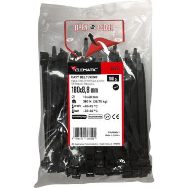 Fascetta Easy Belturing nylon 360x8,8mm nera (Conf. da 100 Pz.) product photo Photo 12 3XL