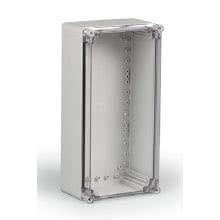 Cassetta IP66/67 Cubo O - Materiale: ABS - Tipo: con pareti lisce - Dimensioni: 200 x 400 x 130 mm - Coperchio trasparente product photo