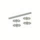 Kit spine BCH - Per portafusibili 14X51 - Per accoppiamento 2 Poli product photo Photo 01 2XS