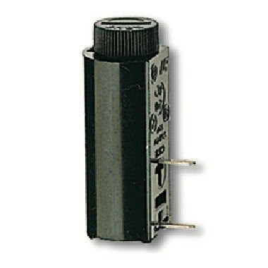 Portafusibile per circuito stampato - Per fusibili 5 x 20 mm - Corrente = 6,3A - Tensione = 250V - Con omologazione UR e CSA product photo Photo 01 3XL