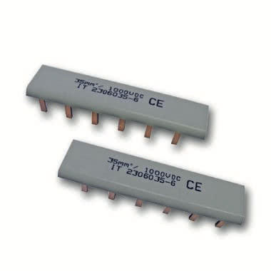 Barra a pettine 1P passo=18 sez=35mmq - Connessione a puntale - Tensione 1000V c.c. - Per 3 moduli DIN product photo Photo 01 3XL