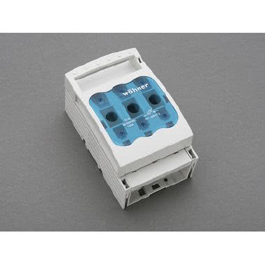 Portafusibile sezionabile LTS-000 - Per fissaggio su piastra - Tipo: 3P - Grandezza: NH-000 - Corrente = 100A product photo Photo 01 3XL