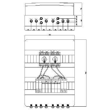 Quadro di campo per impianti fotovoltaici - 2 stringhe - Versione 04P1 product photo Photo 01 3XL