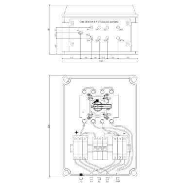 Quadro di campo per protezione di 3 stringhe - Versione 50 product photo Photo 01 3XL
