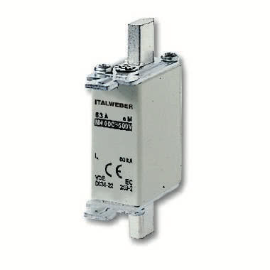 Fusibile a coltello NH-00C - Tipo: standard - Curva: aM - Corrente = 63A - Tensione = 690V product photo Photo 01 3XL