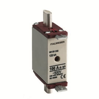 Fusibile a coltello NH-00 - Tipo: con placche isolate - Curva: gG - Corrente = 160A - Tensione = 500V product photo Photo 01 3XL