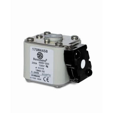 Fusibile fissaggio a bullone - Con fori filettati - Tipo: A0-69E - Curva: aR extrarapida - Corrente = 550A - Tensione = 690V product photo Photo 01 3XL