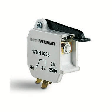 Microinterruttore - Tipo: 170H235 - Per fusibili: TN/80, A-69E, A-125E - Corrente = 2A - Tensione = 250V product photo Photo 01 3XL