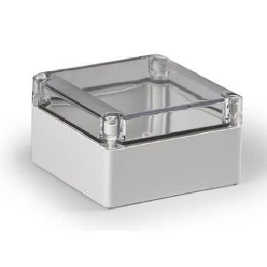 Cassetta IP66/67 Cubo S - Materiale: ABS - Tipo: con pareti lisce - Dimensioni: 125 x 125 x 75 mm - Coperchio trasparente product photo Photo 01 3XL