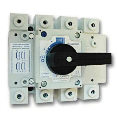 Sezionatore in corrente continua - Tipo: W160-0 - Modello: connessioni a morsetto - Corrente = 30A - Tensione = 1000V DC product photo Photo 01 3XL