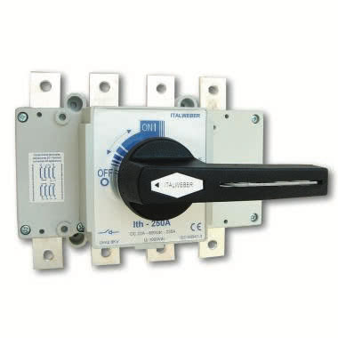 Sezionatore in corrente continua - Tipo: W250-1 - Modello: connessioni a bullone - Corrente = 220A - Tensione = 900V DC product photo Photo 01 3XL
