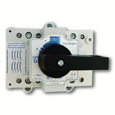 Sezionatore in corrente continua - Tipo: W80-00 - Modello: connessioni a morsetto - Corrente = 12,5A - Tensione = 800V DC product photo Photo 01 3XL
