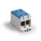 Morsetto di potenza - Tipo: unipolare con 4 connessioni - Per conduttori: 16-95 mmq - Colore: blu - Tensione = 800V product photo