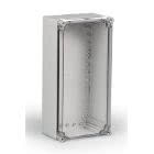 Cassetta IP66/67 Cubo O - Materiale: ABS - Tipo: con pareti lisce - Dimensioni: 200 x 400 x 130 mm - Coperchio trasparente product photo