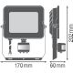Floodlight Compact Sensor 50W 830 Sym 100 Bk product photo Photo 03 2XS