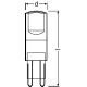 OSRAM PARATHOM® LED PIN G9 / Lampada LED: G9, 2,60 W, chiaro, Warm White, 2700 K product photo Photo 02 2XS